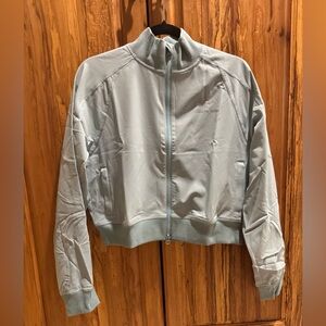 Outdoor voices light green sage color athletic bomber jacket